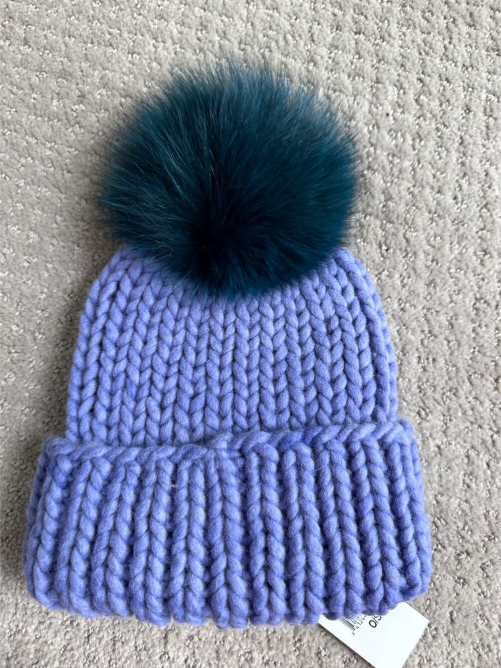 Eugenia Kim Periwinkle/Teal Wool Knitted Beanie w/Tags - Picture 2 of 6